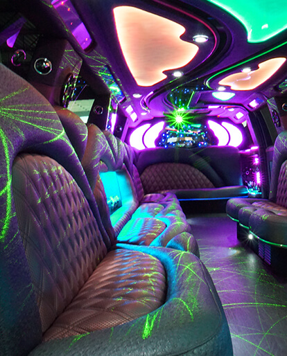 Limo rentals with color roof