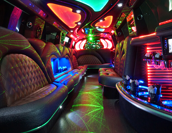 Limos with built-in bars